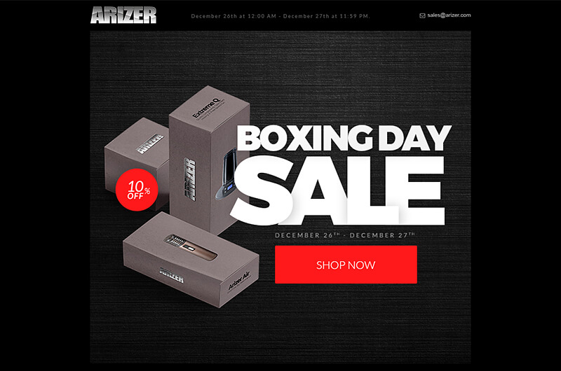 Boxing Day Email Design