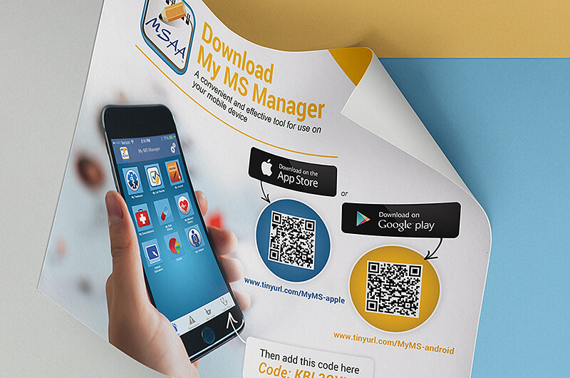 Brochure Promoting a Health Related Mobile App